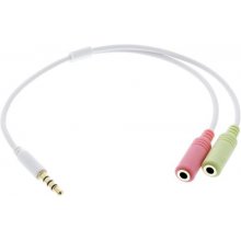 InLine Audio Headset Adapter Cable 3.5mm...
