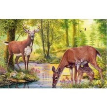 Norimpex Diamond Mosaic - Deer by the Stream