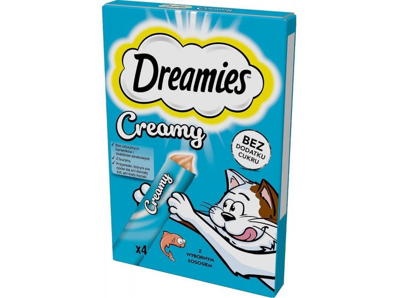 Dreamies Creamy Salmon - cat treats - 4 x 10 g - Pets24.ee