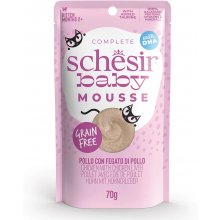 Schesir Baby Cat chicken + liver mousse wet...