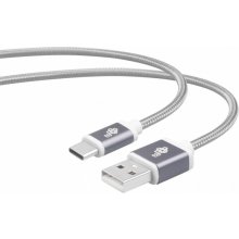 TB Cable USB - USB C 1.5 m gray tape premium