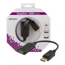 Deltaco DisplayPort to HDMI 2.0b adapter, 4K...