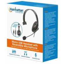 Manhattan Mono Over-Ear Headset (USB)...