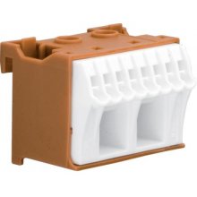 Hager KN10P terminal block Brown, White