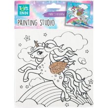 Stnux Canvas Unicorn Rainbow painting kit