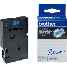 Brother Schriftbandkassette 9mm blau/schwarz...