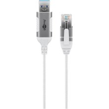 Goobay 74384 USB 3.0 type A to RJ45 2 m Hvid
