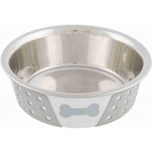 Trixie Stainless steel bowl with silicone...
