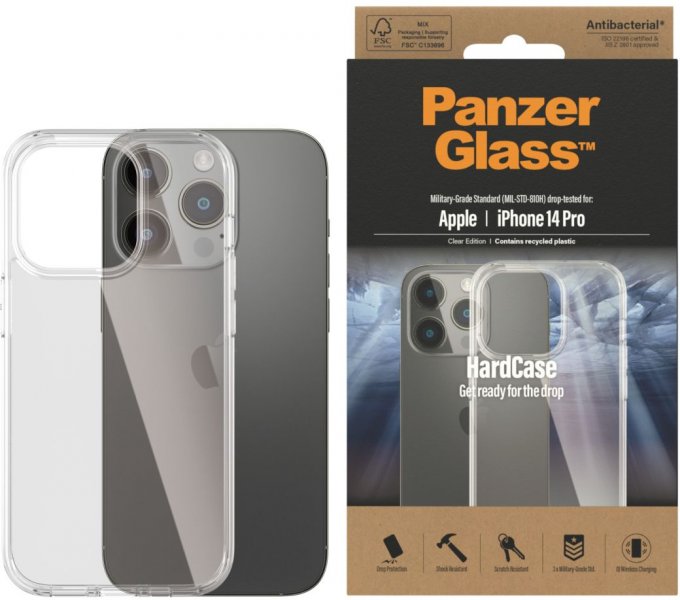 PanzerGlass protective case HardCase, Apple iPhone 14 Pro, läbipaistev ...