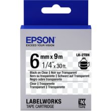 EPSON TAPE LK-2TBN CLEAR BLK-/CLEAR CLEAR...