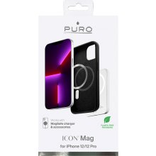 Puro Icon Mag case iPhone 12-12Pro, black...