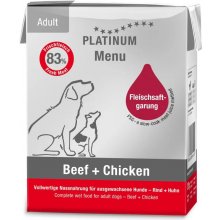 PLATINUM Menu - Dog - Beef & Chicken - 375g