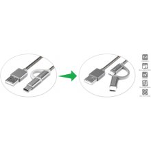 4marts 4smarts Micro-USB & USB-C Kabel...