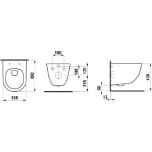 LAUFEN 8669550000001 Pro Rimless PACK...