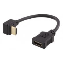 Deltaco Flexible HDMI adapter, 0,2m...