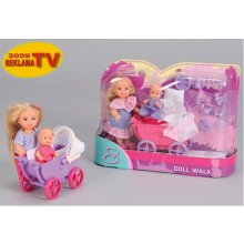 Smoby Doll Evi Love with pram and doll