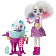 ENCHANTIMALS Doll Poodle Grooming Salon with...