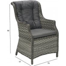 Home4you Armchair GENEVA light grey