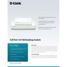 D-Link Switch 8-port 8xFE