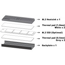 Enermax ESC001 M.2 SSD Cooler Heatsink...