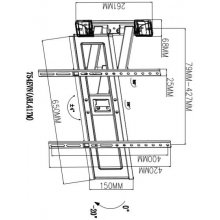 TB TV wall mount -754E 37-70 inch 35kg max...