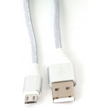 Omega kaabel microUSB - USB 1m punutud 2A...