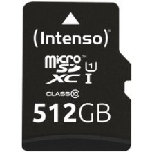 Mälukaart Intenso microSDXC Cards 512GB...