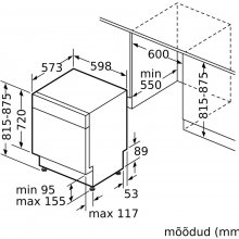 Nõudepesumasin BOSCH SMU4HCB01S