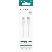 Vivanco cable Lightning - USB-C 15cm, white...