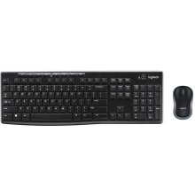 Logitech Wireless Keyboard+Mouse MK270 black...