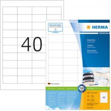 Herma Etik. Premium A4 weiß 48,5x25,4 mm...