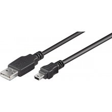Goobay 50767 USB 2.0 Hi-Speed cable, black...