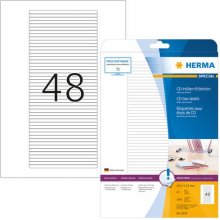 Herma Etik. für CD-Box A4 weiß 114,3x5,5 mm...