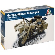Italeri German military motorcycle with...