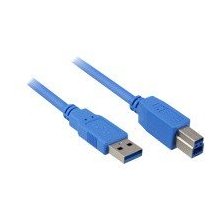 Sharkoon Cable USB 3.0 A-B black 1,0m