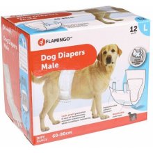 Flamingo DIAPERS DIPY FOR MALE DOGS L...