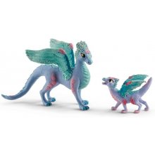 SCHLEICH Bayala flower dragon and baby, toy...