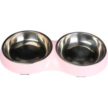 SUPER DESI GN bowl for pets, double, pink, 2...