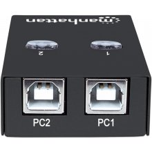 Manhattan Umschalter USB 2.0 2-Port schwarz
