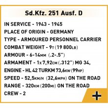 Cobi Klocki Sd.Kfz. 251 Ausf.D