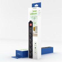ИБП Gembird SPF5-C-10 surge protector Black...
