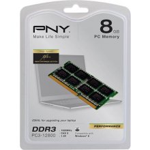Mälu PNY 8GB DDR3 1600MHz memory module 1 x...