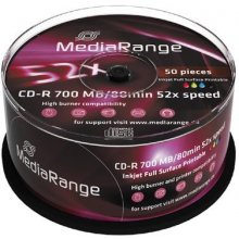 MediaRange CD-R 700MB/80min Printable 52x...