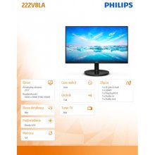 Philips Monitor 222V8LA 21.5 inch VA HDMI DP...