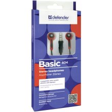 Defender EARPHONES BASIC 604 BLACK-RED