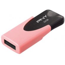 PNY ATTACHE 4 PASTEL 32GB USB2 CORAL READ...