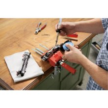 Bessey screw clamp S10 (red, 100mm, incl. 2...