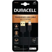 Duracell USB7012A lightning cable Black