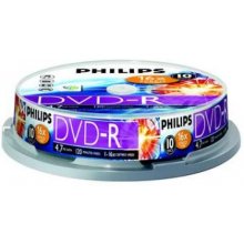 Диски Philips 1x10 DVD-R 4,7GB 16x SP