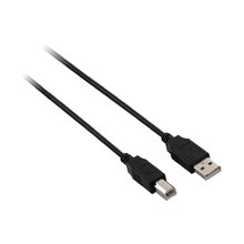 V7 USB A/B 3m, 2.0, USB A, USB B, black